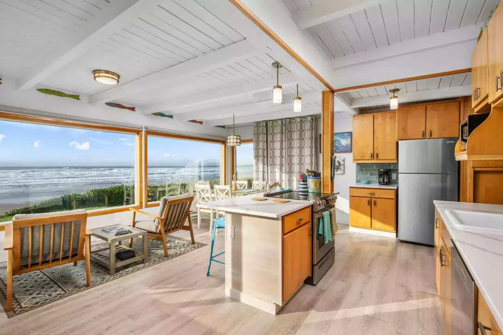 "What an amazing house! It was just perfect for our family getaway- it was fun cooking and looking out over the ocean." - Natalie