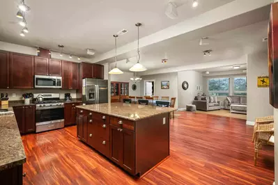 This beautiful three-story, four-bedroom home is thoughtfully designed to make your coastal getaway as relaxing and enjoyable as possible.