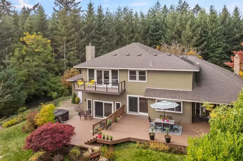 This rental is a massive property nestled in nature.