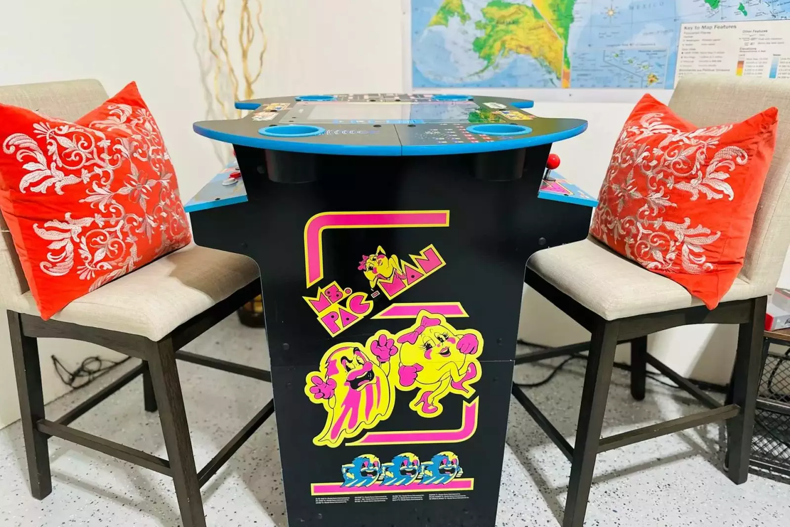 Retro Home Game Machine w/ Dual Joysticks & 12 Classics Including Galaga, Ms. Pac-Man, Dig Dug, Mappy and More