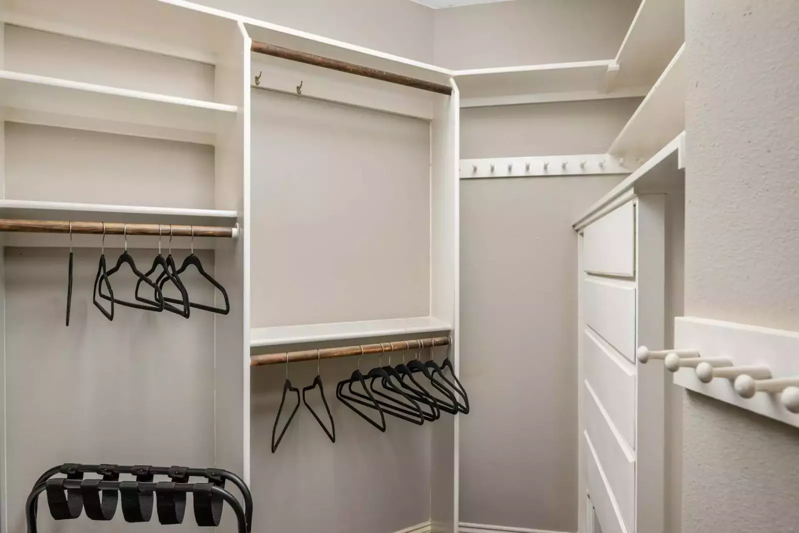 With ample closet space you can bring as many outfits as you need.