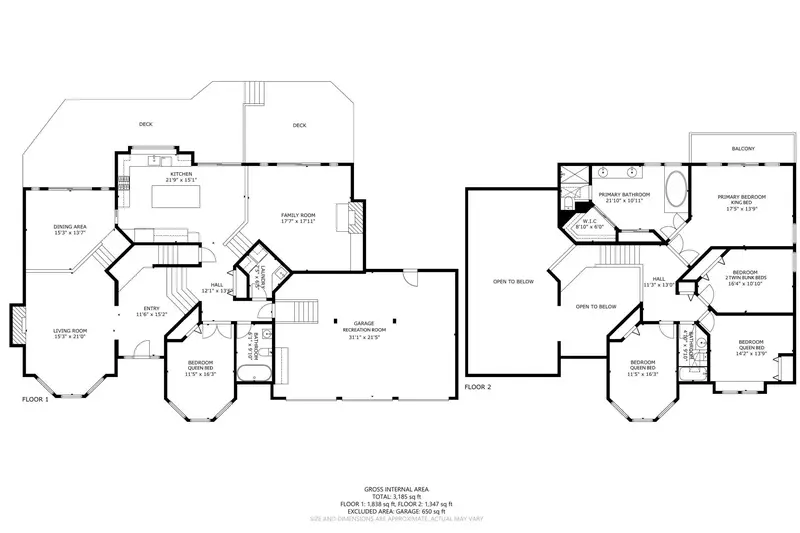 There is plenty or space for all guests to have fun and relax at Cooper Haven.