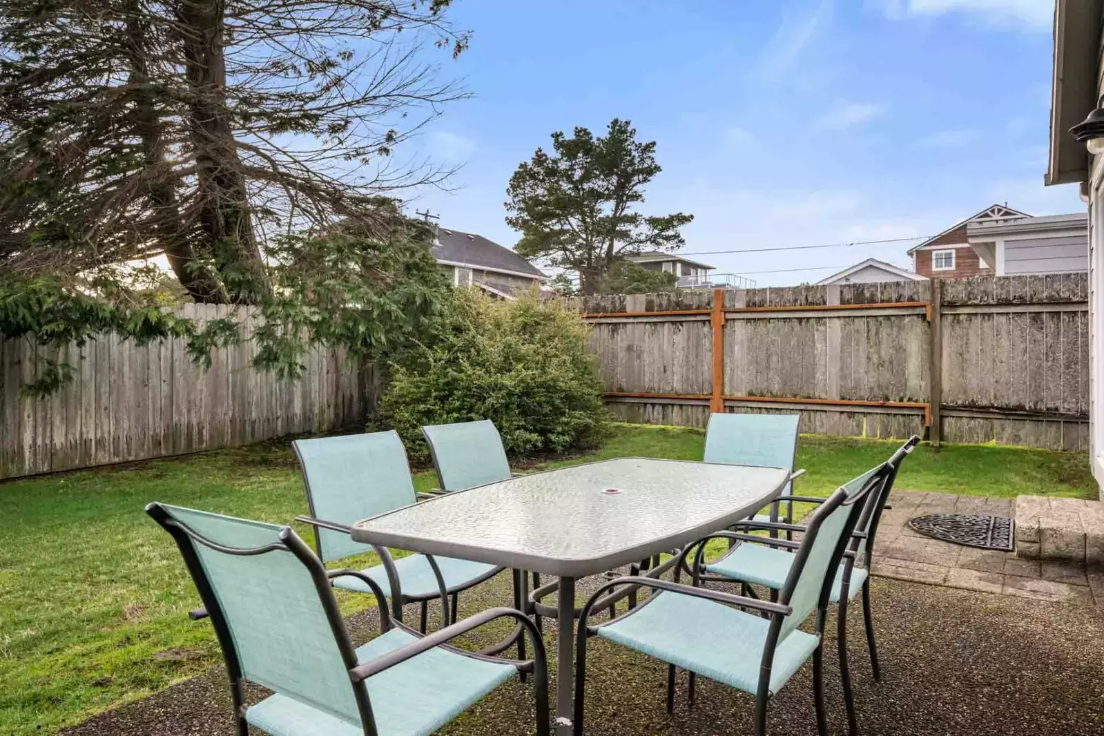 After a day of exploring the beach or nearby attractions, relax in the inviting outdoor spaces.