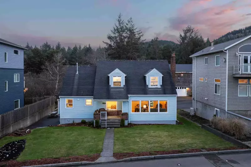 Step outside to enjoy the ocean-view front porch, a small deck, and fresh coastal air.