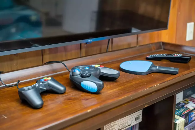 A gaming console for rainy day fun!