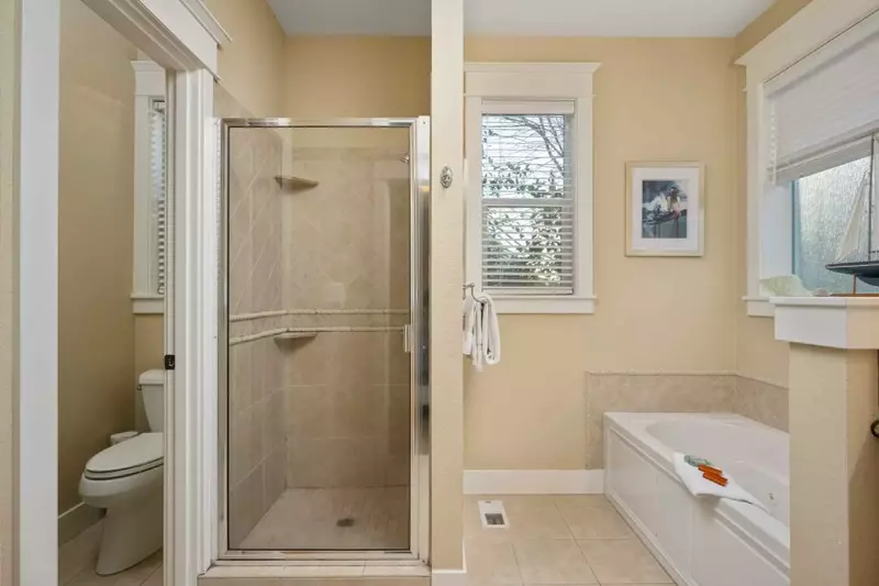 The bathrooms are recently updated, built with care, and have excellent water pressure.