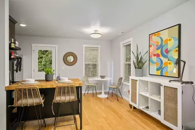 This rental is just south of Portland. Take a quick drive to the charming Sellwood neighborhood. This area is full of antique and vintage shops.