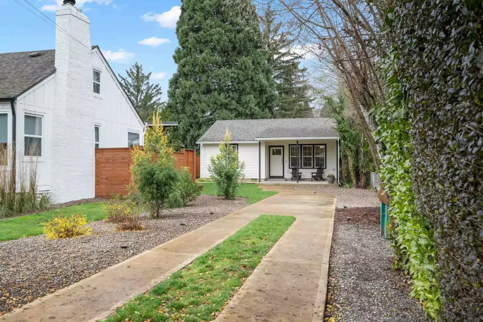 There is parking for two cars at this rental.
