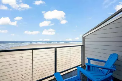 Spend some extra time relaxing on the deck watching the waves.