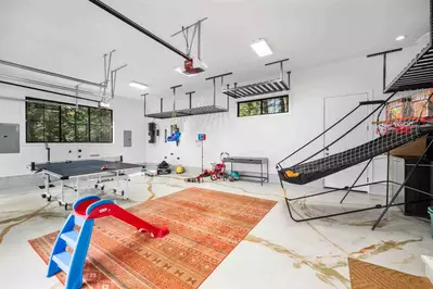 A massive game room with fun for the whole family!