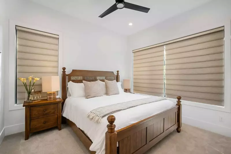 This rental has multiple king beds, a queen, and a bunk.