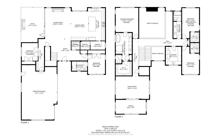 A detailed floor plan of Maison Ananda Oswego.