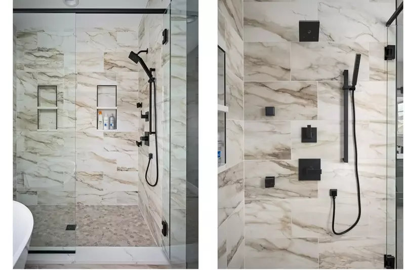 The showers are spacious, up to date, and have excellent water pressure.