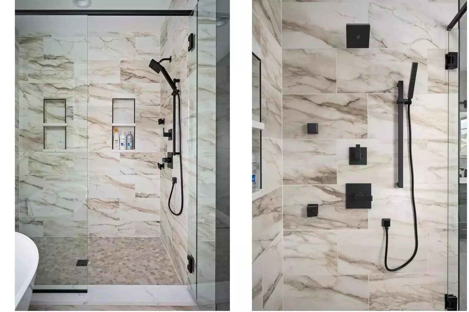 The showers are spacious, up to date, and have excellent water pressure.