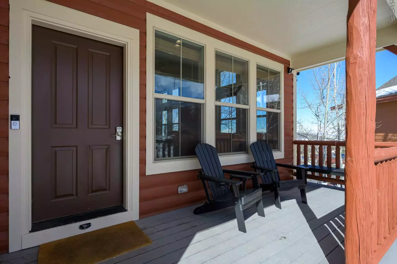 Sit on the porch and enjoy the mountain air.