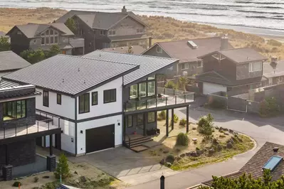 Enjoy the sunset from the spacious deck.