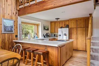 Crystal Creek Cabin is a perfect place to stay for a cozy mountain escape.