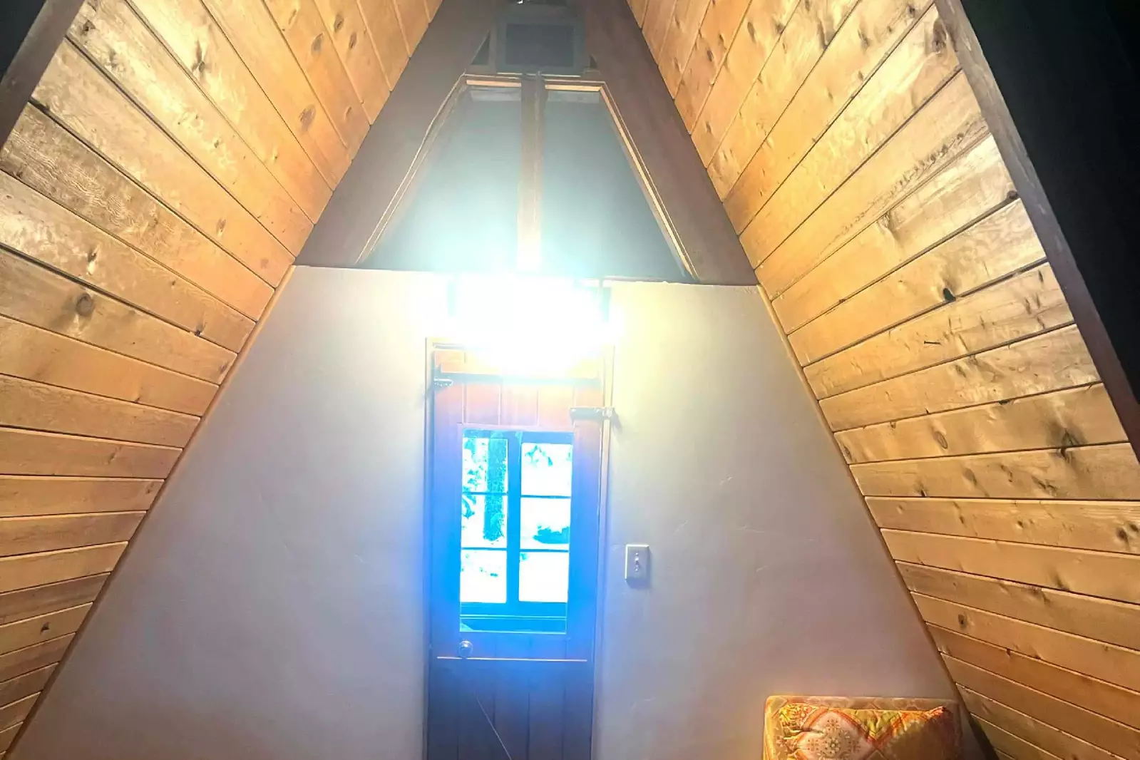 The cabin design of this property adds to the dreamy atmosphere.