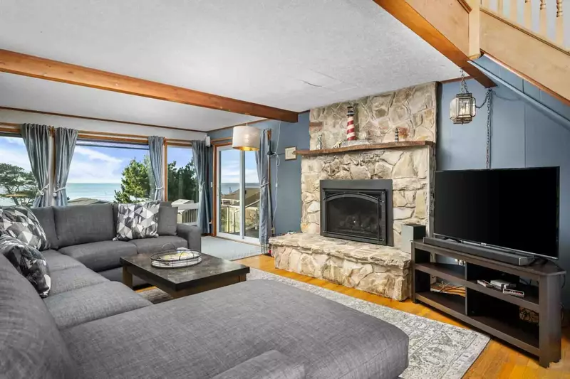 The couch is large and very comfy.