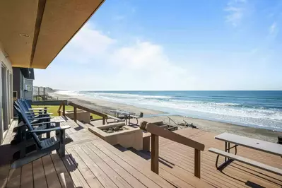 Plenty of excellent outdoor seating perfect for watching the waves and sunset.