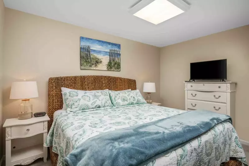 All the beds are updated and incredibly comfortable. Another feature that makes this rental so relaxing!