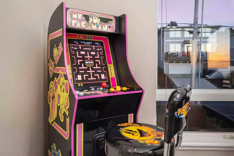 Travel back to the 80s with a game of Ms Pac-Man!