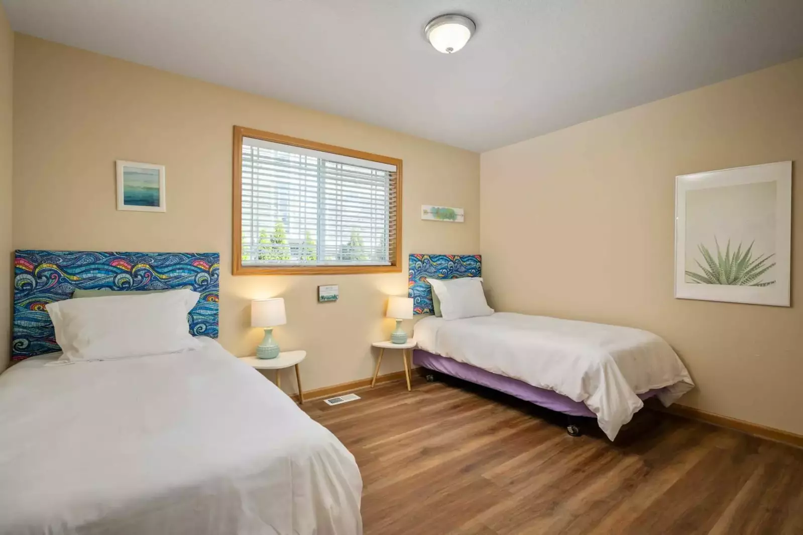 The twin bedroom is a perfect place for kids and kids at heart!