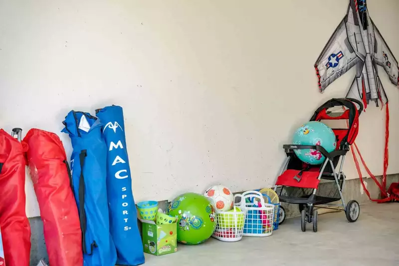 A robust supply of toys and equipment perfect for a fun time at the beach.