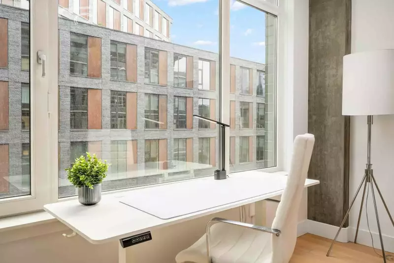 Work from home from the desk and you can extend your stay at this rental!