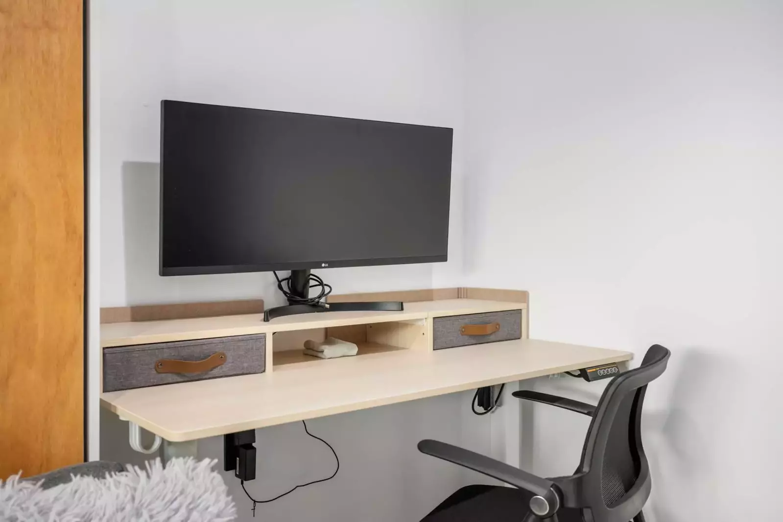 This rental has an office area. It's ideal for working from home while away from home.