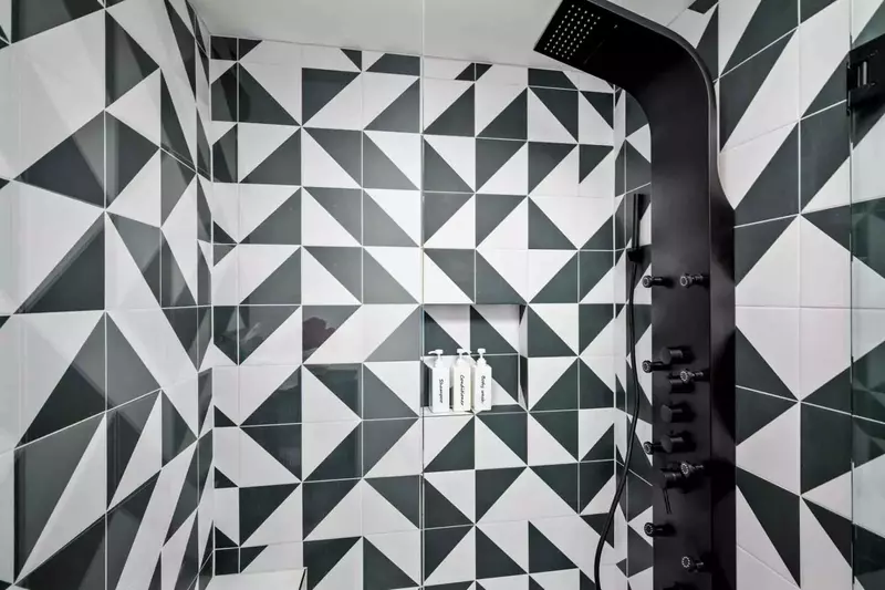 This newly constructed and luxurious shower has many advanced features.