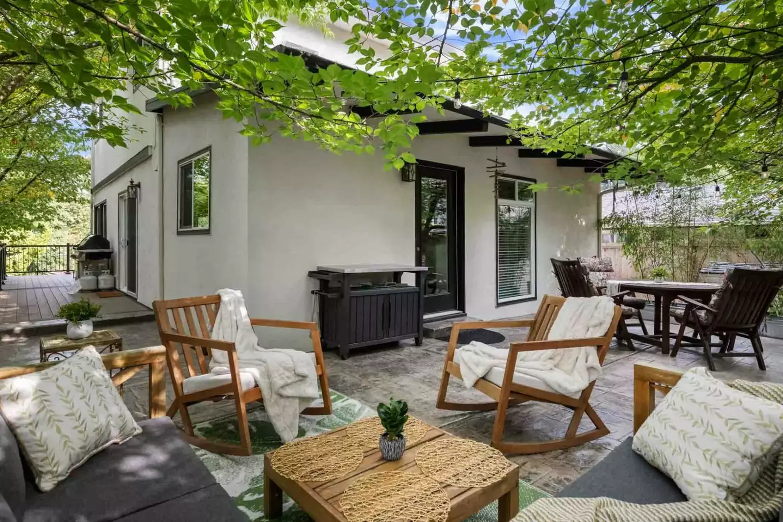 "House was beautiful. Close to the college was what we needed and what we got! Loved the outdoor spaces." - Graham