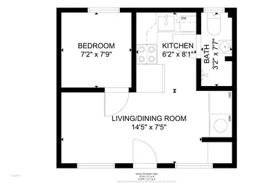 A detailed floor plan of this rental.