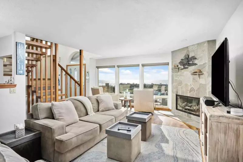 Watch you favorite movies, shows, and sports on this smart tv while relaxing in front of a cozy fire.