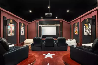 Horseshoe Haven also has a luxurious private theater.