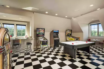 A retro style arcade is another perfect place to hang out.
