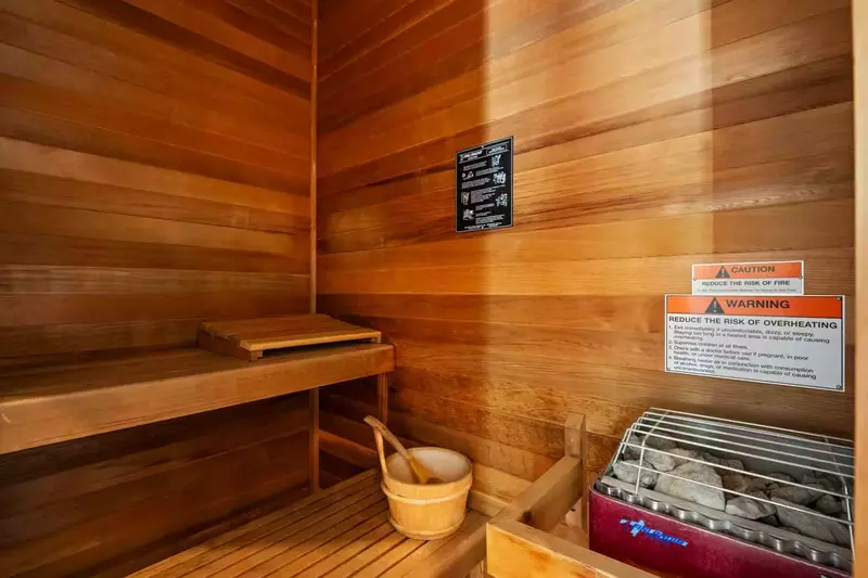 Horseshoe Haven has a sauna where guests can relax after a day of fun activities.
