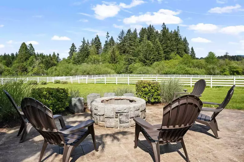 Another wonderful place to relax is the fire pit.