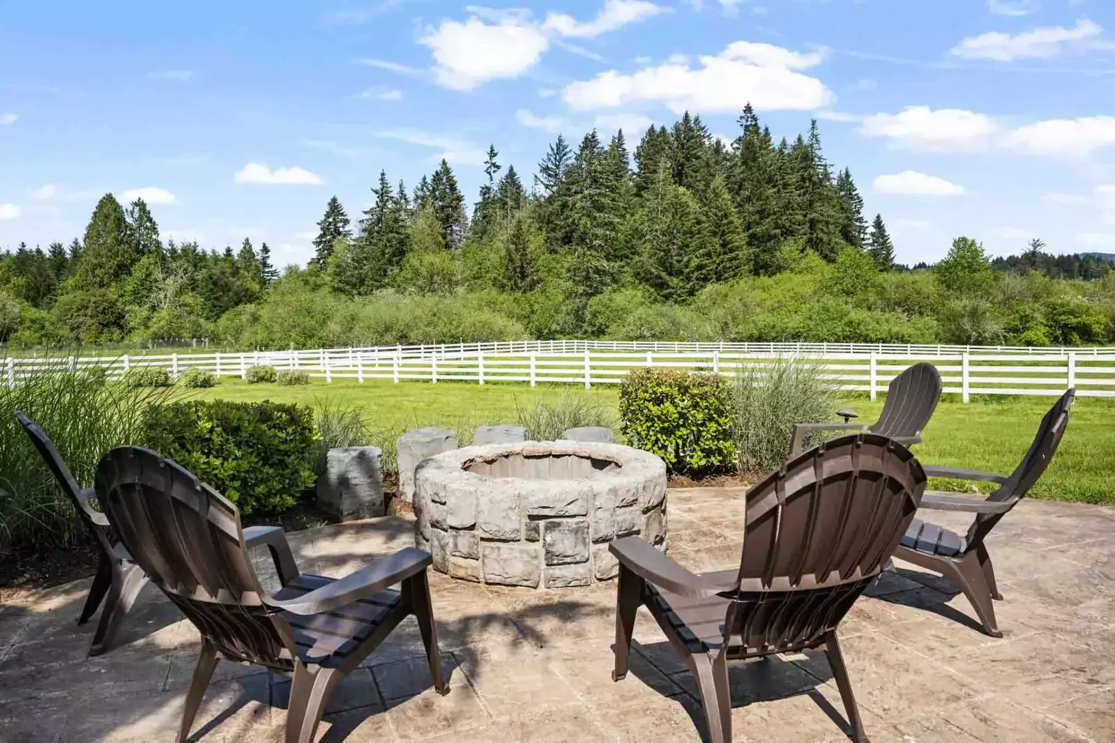 Another wonderful place to relax is the fire pit.