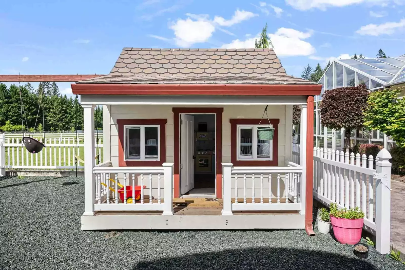 The playhouse makes this an excellent rental for the whole family!