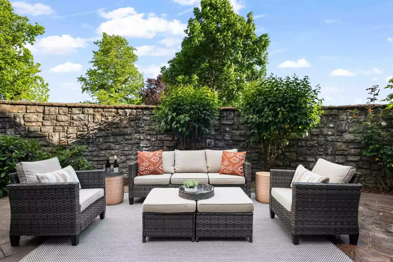 Another wonderful place to relax after outside.