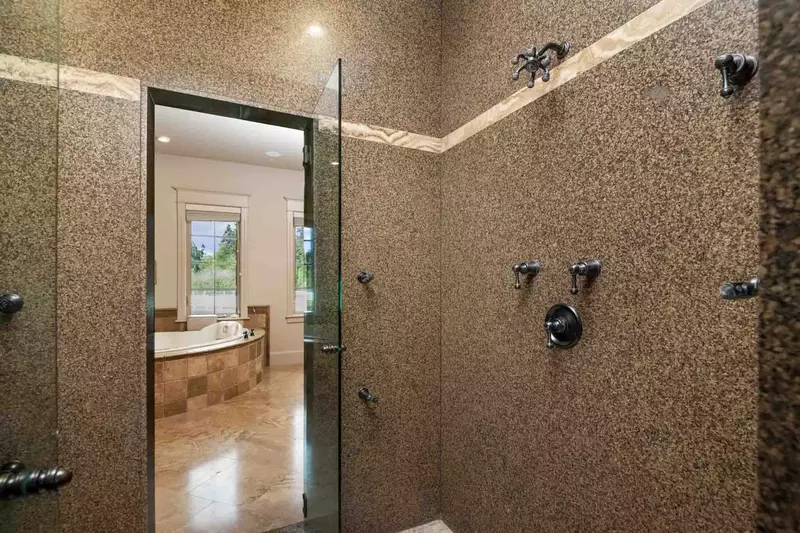 The bathrooms are luxurious and built with care.