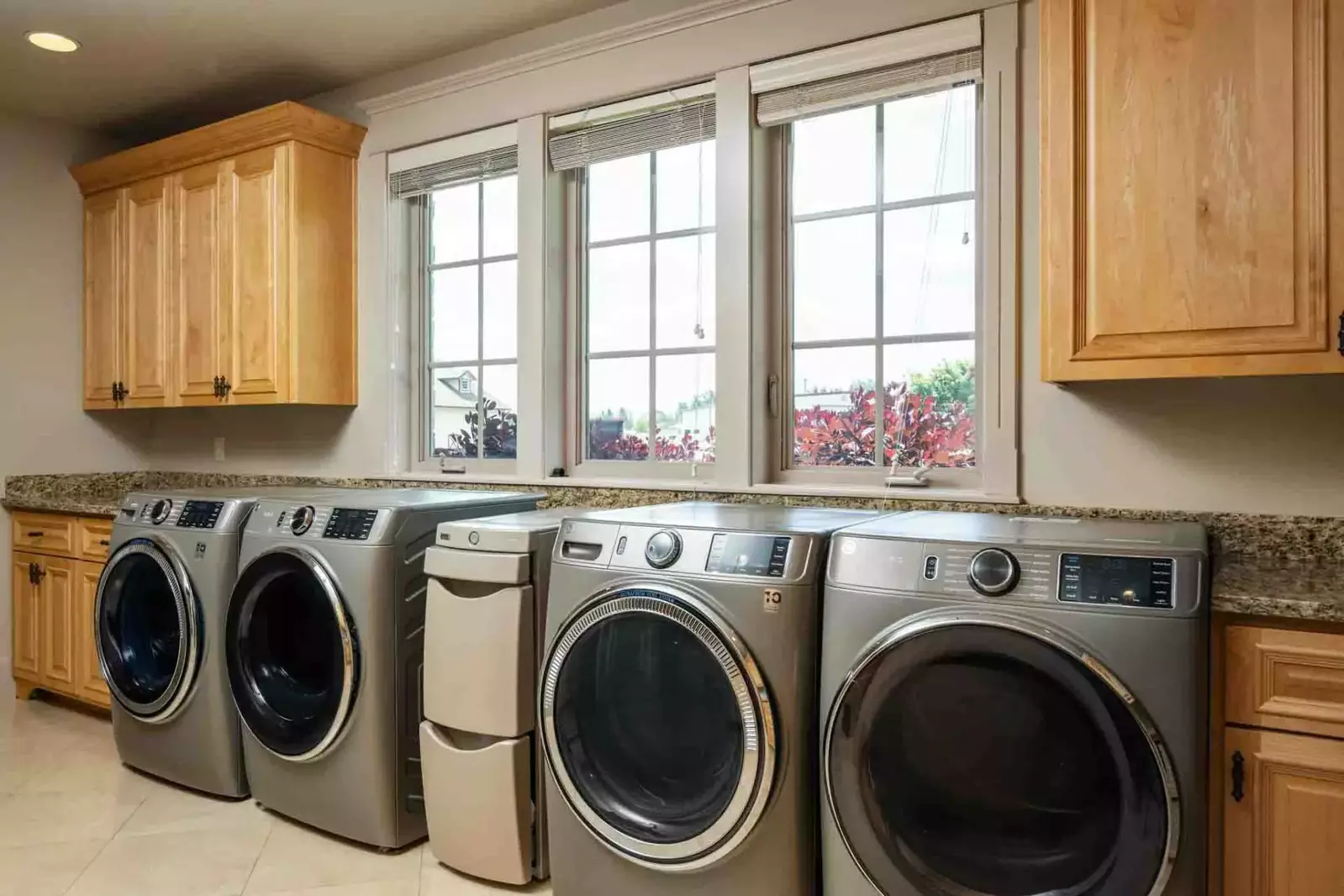 This rental has 2 up to date washing machines and dryers for guest use.