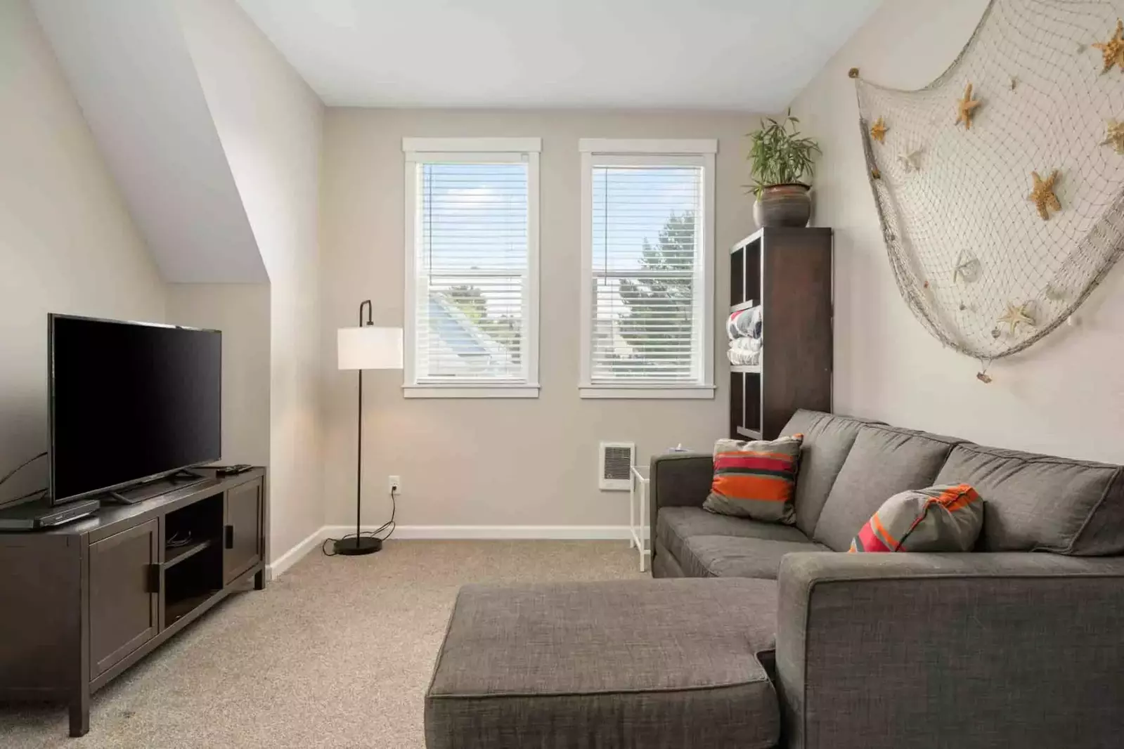 Enjoy binging a classic tv show on the Carriage House tv.