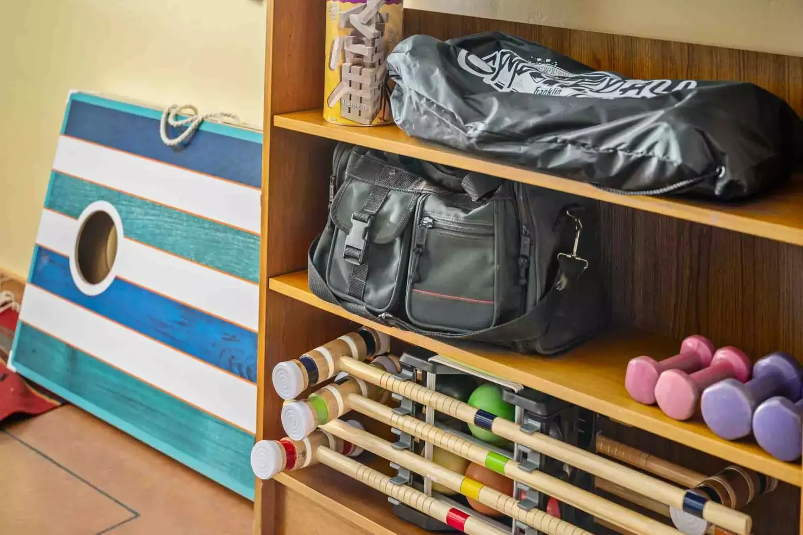 There are so many games at this rental. You can host a mini Olympics!