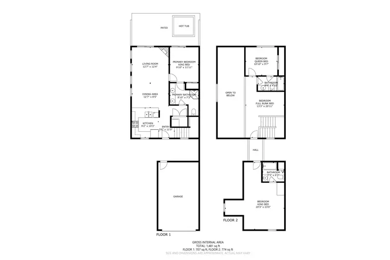 A detailed floor plan of Lakeshore Retreat.