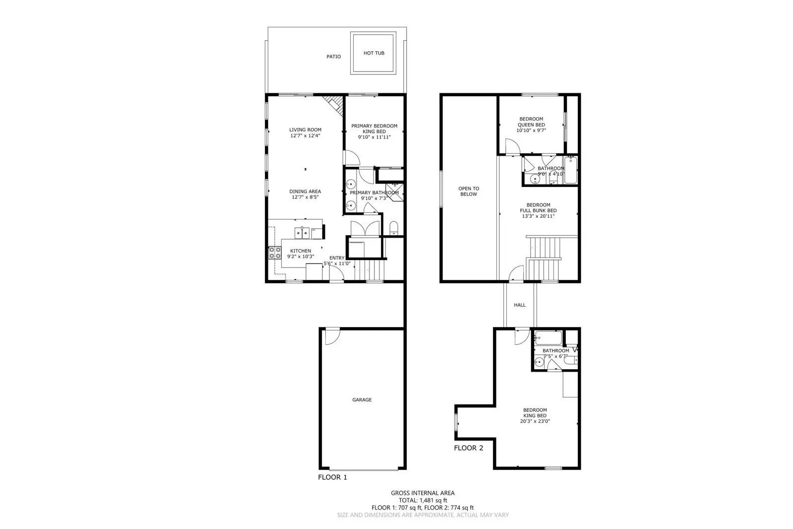 A detailed floor plan of Lakeshore Retreat.