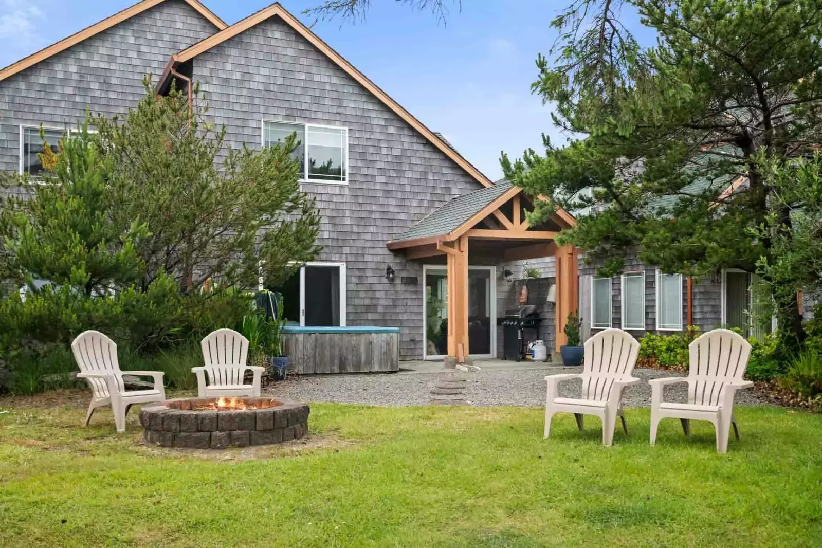 The yard is also a great place for people to play games, read a book, or have a picnic.