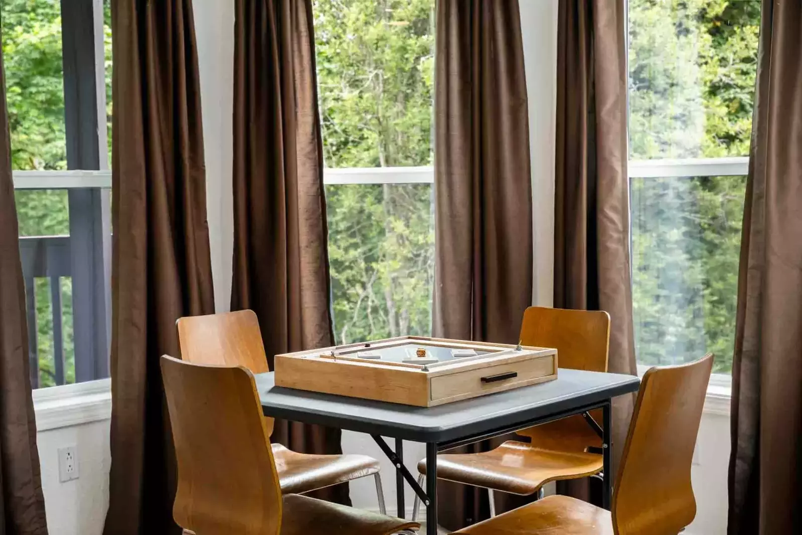 A perfect spot for a game night.