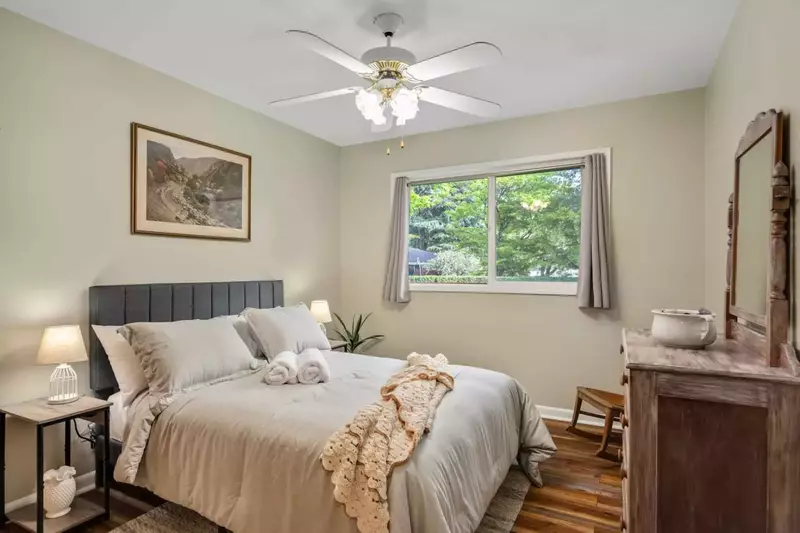 The bedrooms are all very spacious.